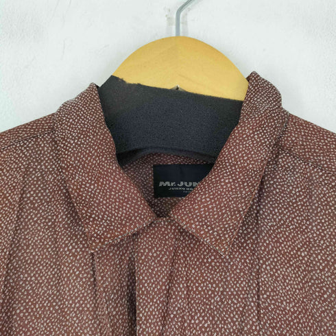 ミスタージュンコ Mr.JUNKO 総柄 L/S 開襟シャツ メンズ